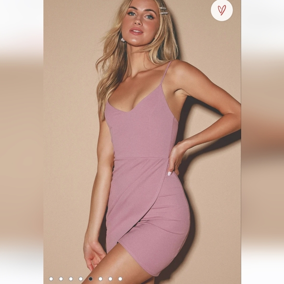 LULUS Forever Your Girl Mauve Pink Bodycon Dress - Picture 2 of 7